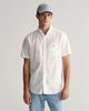 WHITE, REG CLASSIC POPLIN SS SHIRT, FRONT-VIEW BY GANT AU.