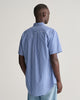 COLLEGE BLUE, REG POPLIN GINGHAM SS SHIRT, BACK-VIEW BY GANT AU.