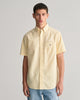 DUSTY YELLOW, REG CLASSIC OXFORD SS SHIRT, FRONT-VIEW BY GANT AU.