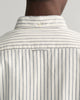 WHITE, SLIM OXFORD STRETCH STRIPE SHIRT, CLOSE-UP BY GANT AU.