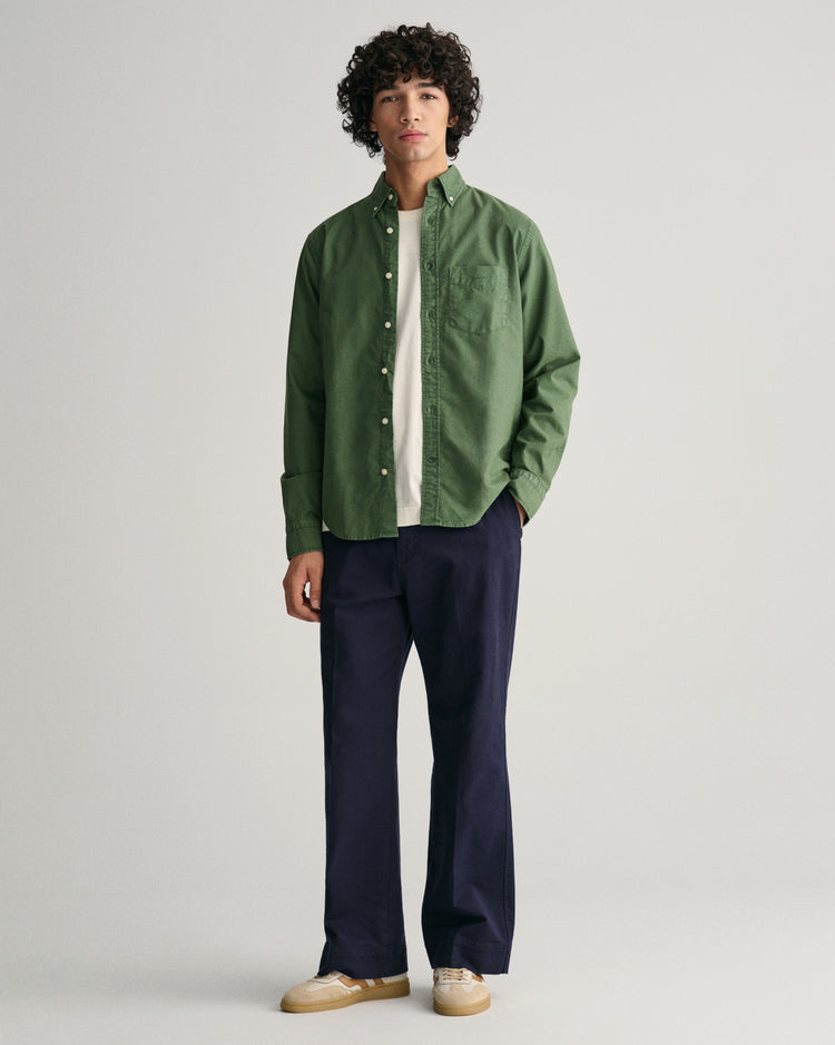 PINE GREEN, REG SUNFADED ARCHIVE OXF SHIRT BY GANT AU.