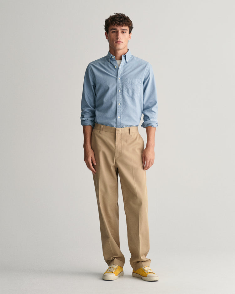 DOVE BLUE, REG SUNFADED ARCHIVE OXF SHIRT BY GANT AU.