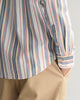 EGGSHELL, REG STRIPE ARCHIVE OXFORD SHIRT, CLOSE-UP BY GANT AU.