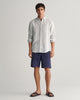 WHITE, REG LINEN STRIPE SHIRT BY GANT AU.