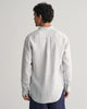 WHITE, REG LINEN STRIPE SHIRT, BACK-VIEW BY GANT AU.