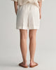 EGGSHELL, REL LINEN BLEND PULL ON SHORTS, BACK-VIEW BY GANT AU.