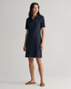 EVENING BLUE, SLIM SHIELD SS PIQUE POLO DRESS BY GANT AU.