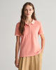 PEACHY PINK, SUNFADED SS PIQUE POLO, FRONT-VIEW BY GANT AU.