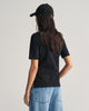 BLACK, SLIM SHIELD SS PIQUE POLO, BACK-VIEW BY GANT AU.