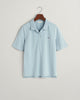 DOVE BLUE, SLIM SHIELD SS PIQUE POLO, FLAT-LAY BY GANT AU.