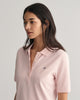 FADED PINK, SLIM SHIELD SS PIQUE POLO, CLOSE-UP BY GANT AU.