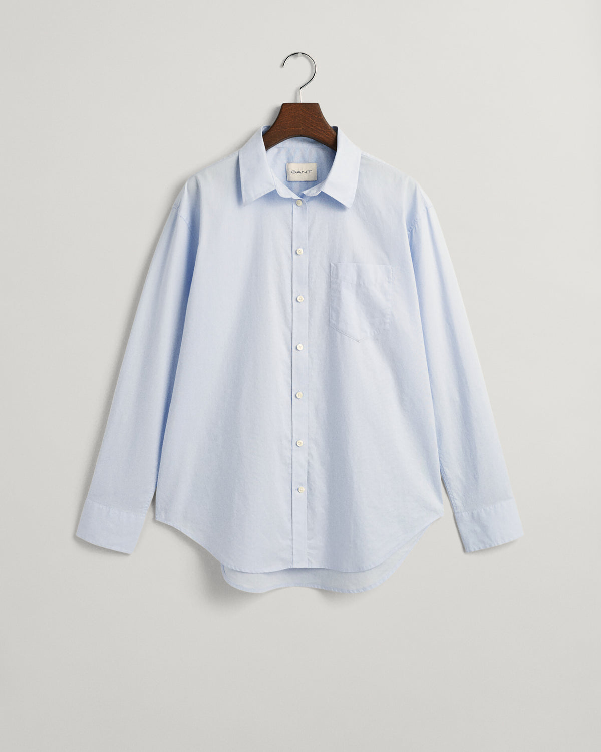 LIGHT BLUE, REL CLASSIC POPLIN SHIRT, FLAT-LAY BY GANT AU.