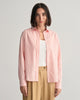 PEACHY PINK, REG CLASSIC POPLIN STRIPED SHIRT, FRONT-VIEW BY GANT AU.