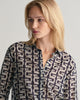 Relaxed Fit G Patterned Cotton Silk Shirt