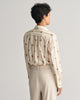 DARK KHAKI, REG MONOGRAM STRIPED COT VOILE, BACK-VIEW BY GANT AU.