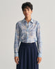 DOVE BLUE, REG MAGNOLIA PRINT COT SILK SHIRT, FRONT-VIEW BY GANT AU.