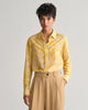 DUSTY YELLOW, REG MAGNOLIA PRINT COT SILK SHIRT, FRONT-VIEW BY GANT AU.