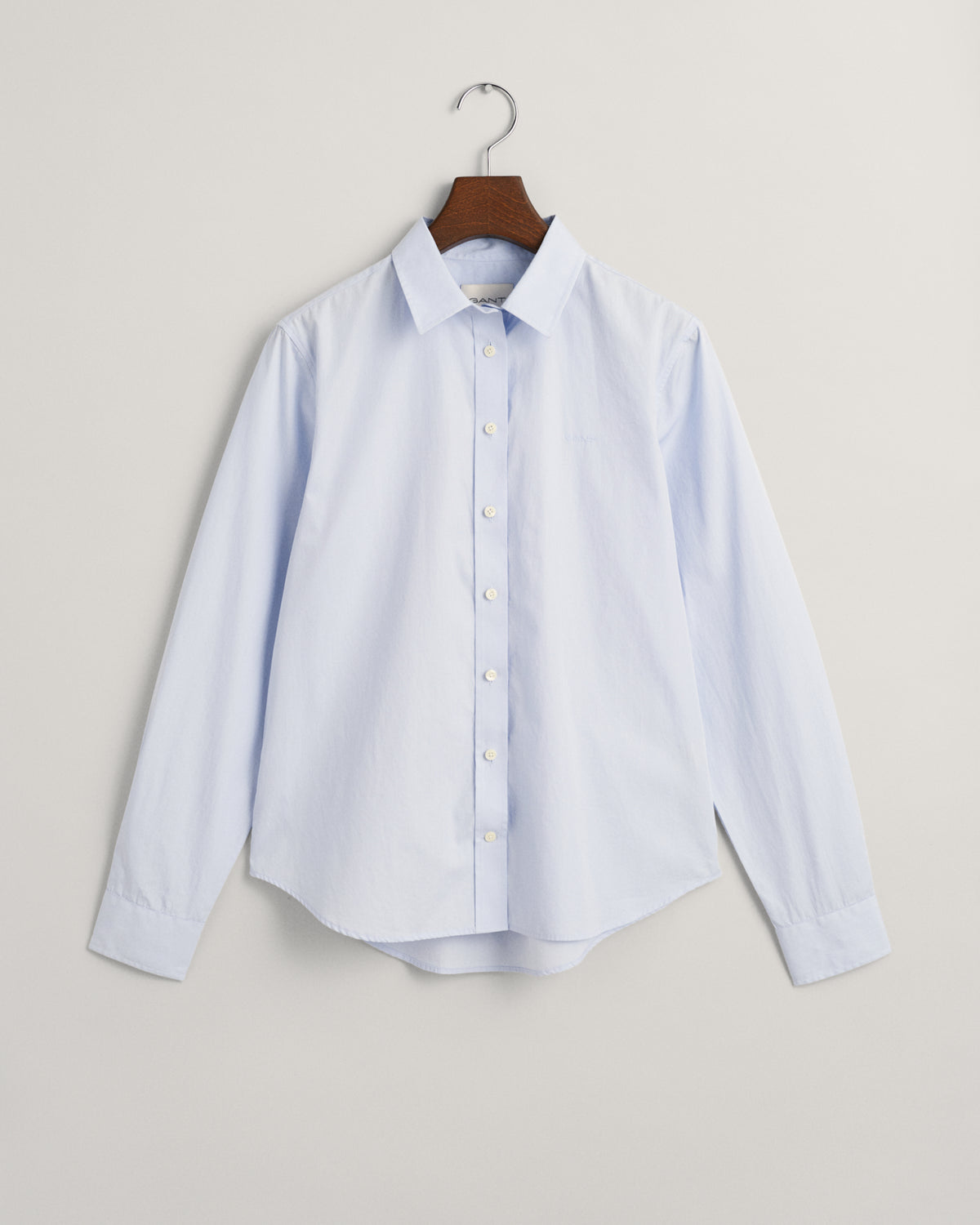 LIGHT BLUE, REG CLASSIC POPLIN SHIRT, FLAT-LAY BY GANT AU.