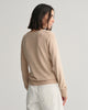 DRY SAND, FINE KNIT C-NECK, BACK-VIEW BY GANT AU.