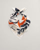 EGGSHELL, PALM PRINT SILK SCARF, FRONT-VIEW BY GANT AU.