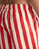 BRIGHT RED, SWIM SHORTS BLOCK STRIPE, CLOSE-UP BY GANT AU.