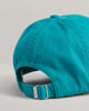 OCEAN TURQUOISE, UNISEX. TONAL SHIELD CAP, CLOSE-UP BY GANT AU.