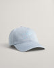 DOVE BLUE, UNISEX. TONAL SHIELD CAP, FRONT-VIEW BY GANT AU.