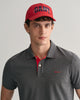 RUBY RED, GANT ARCH SCRIPT COTTON TWILL CAP BY GANT AU.