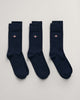 EVENING BLUE, SHIELD SOCKS 3-PACK BY GANT AU.