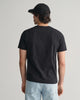 BLACK, REG SHIELD SS T-SHIRT, BACK-VIEW BY GANT AU.