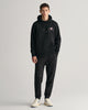 BLACK, REG MEDIUM ARCHIVE SHIELD HOODIE BY GANT AU.