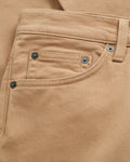 CARAMEL BEIGE, SLIM SOFT TWILL JEANS, FLAT-LAY BY GANT AU.