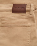 CARAMEL BEIGE, SLIM SOFT TWILL JEANS, CLOSE-UP BY GANT AU.