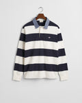 EGGSHELL, REG CHAMBRAY STRIPE HEAVY RUGGER BY GANT AU.