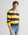 FADED SUNSET, REG CHAMBRAY STRIPE HEAVY RUGGER, FRONT-VIEW BY GANT AU.