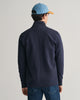 EVENING BLUE, REG SHIELD FULL ZIP SWEAT, BACK-VIEW BY GANT AU.