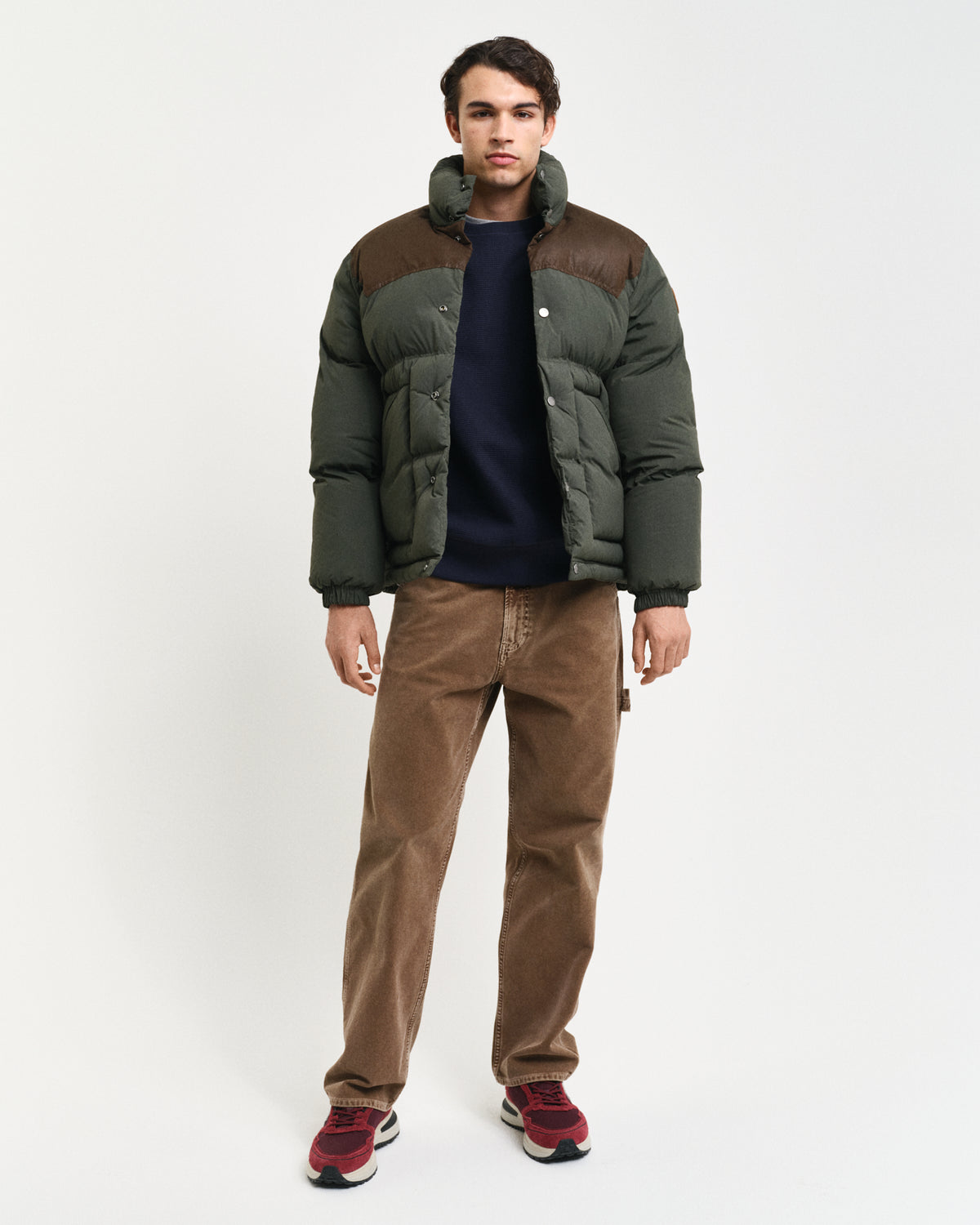 EVENING BLUE, WAFFLE C-NECK SWEAT BY GANT AU.