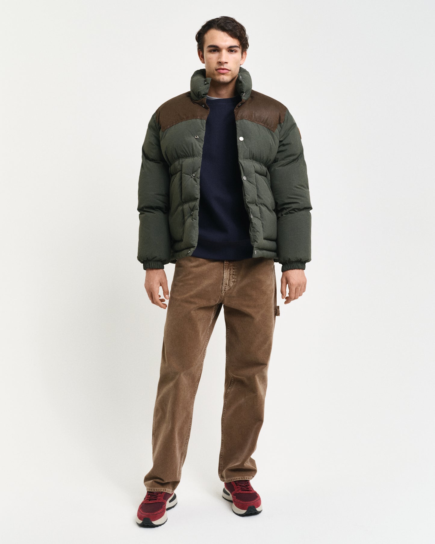EVENING BLUE, WAFFLE C-NECK SWEAT BY GANT AU.