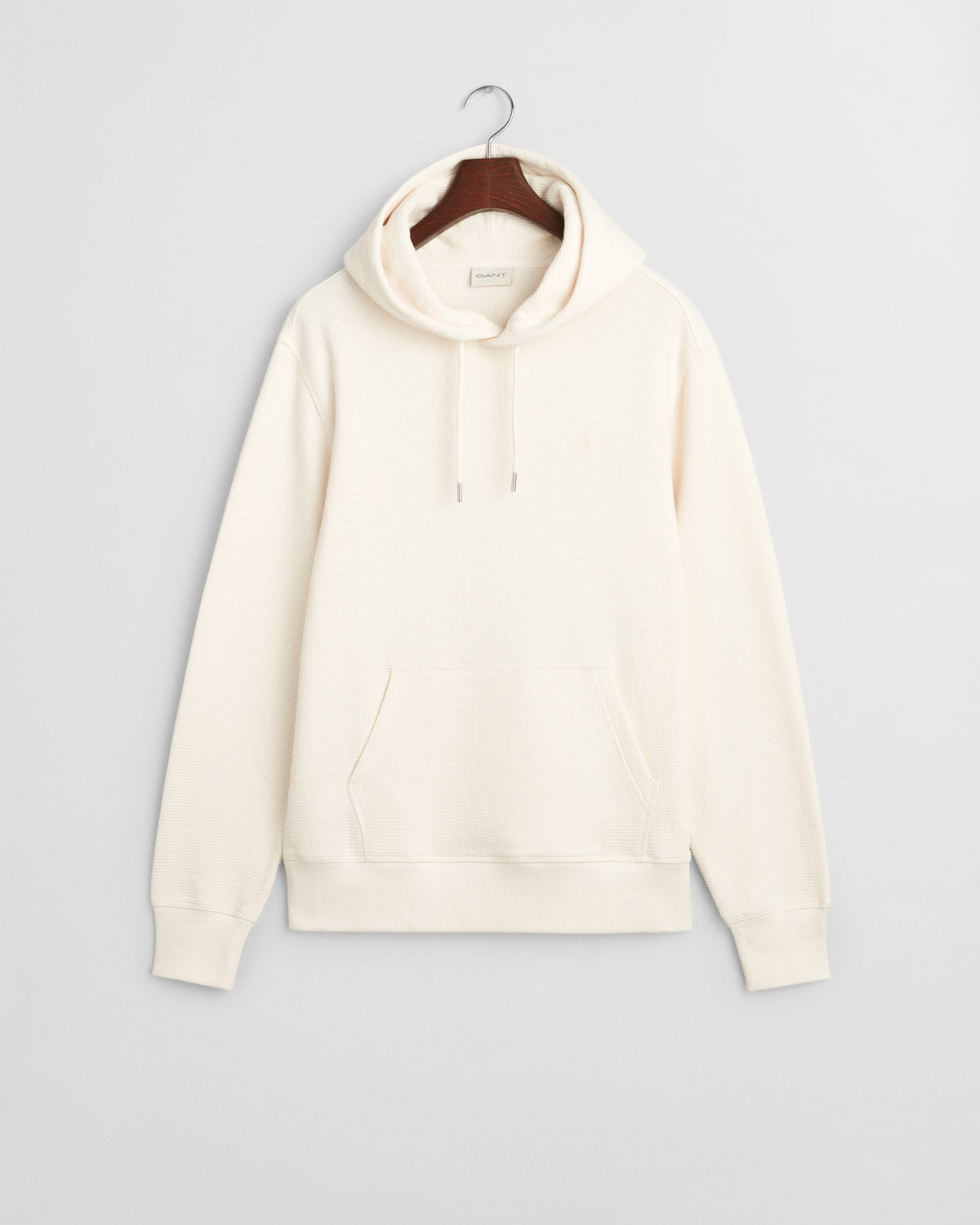 CREAM, WAFFLE HOODIE BY GANT AU.