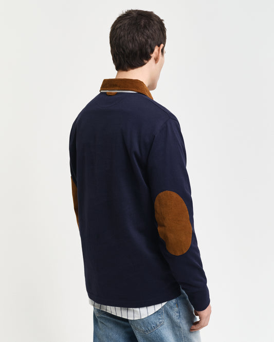 EVENING BLUE, CORD COLLAR HEAVY RUGGER, BACK-VIEW BY GANT AU.