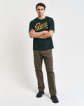 TARTAN GREEN, GRAPHIC T-SHIRT BY GANT AU.