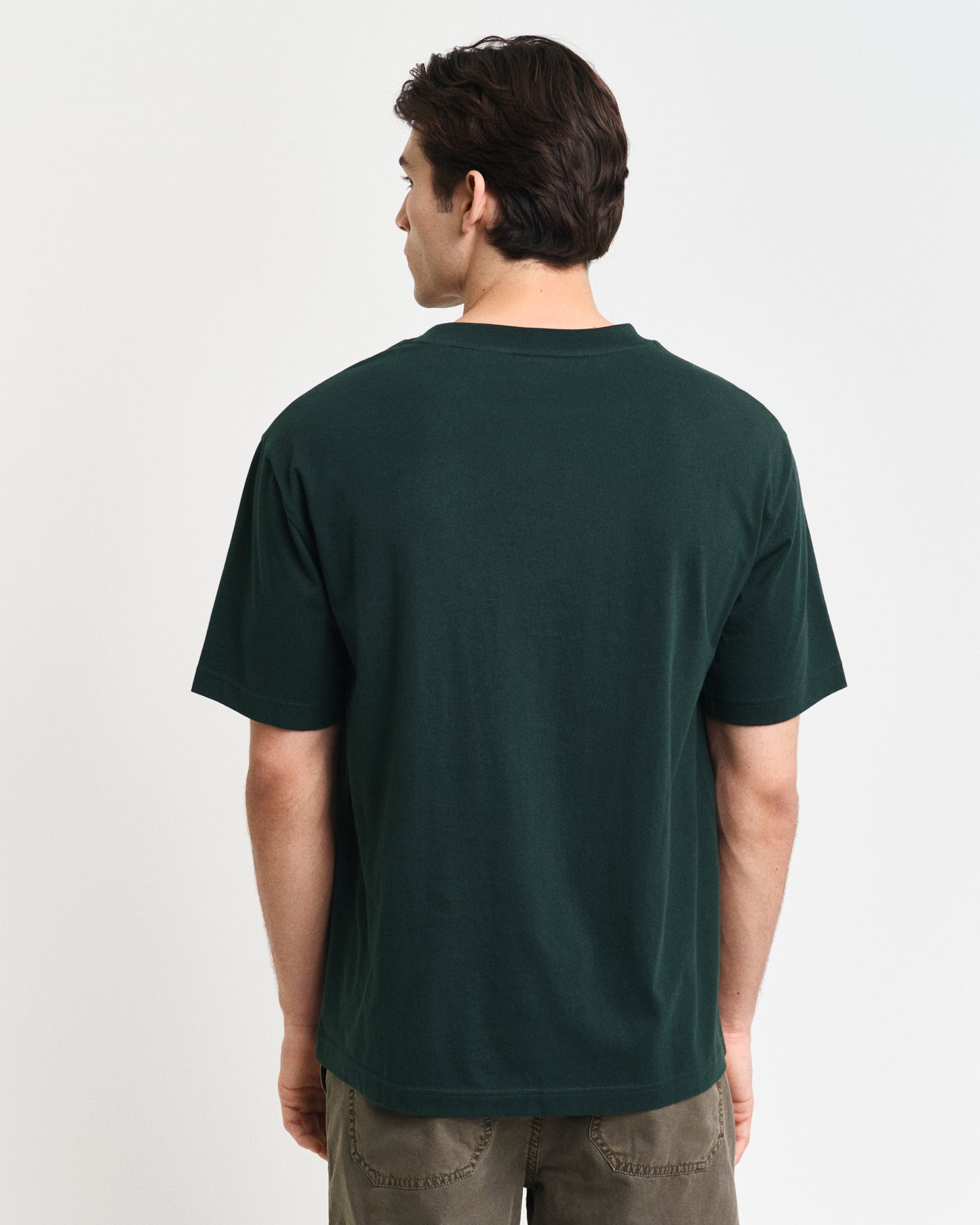 TARTAN GREEN, GRAPHIC T-SHIRT, BACK-VIEW BY GANT AU.