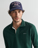 TARTAN GREEN, TEXTURED COLLAR POLO, CLOSE-UP BY GANT AU.