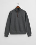 ANTRACIT MELANGE, SACKER RIB HALF ZIP, FLAT-LAY BY GANT AU.