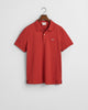 IRON RED, REG SHIELD SS PIQUE POLO, FLAT-LAY BY GANT AU.