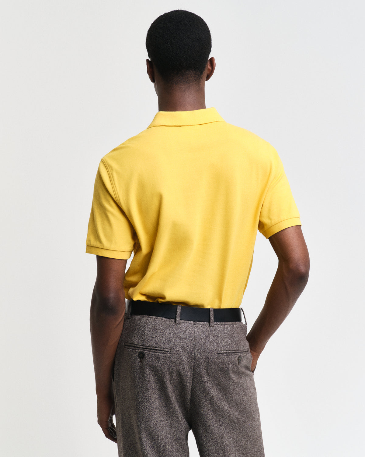 FADED SUNSET, REG SHIELD SS PIQUE POLO, BACK-VIEW BY GANT AU.