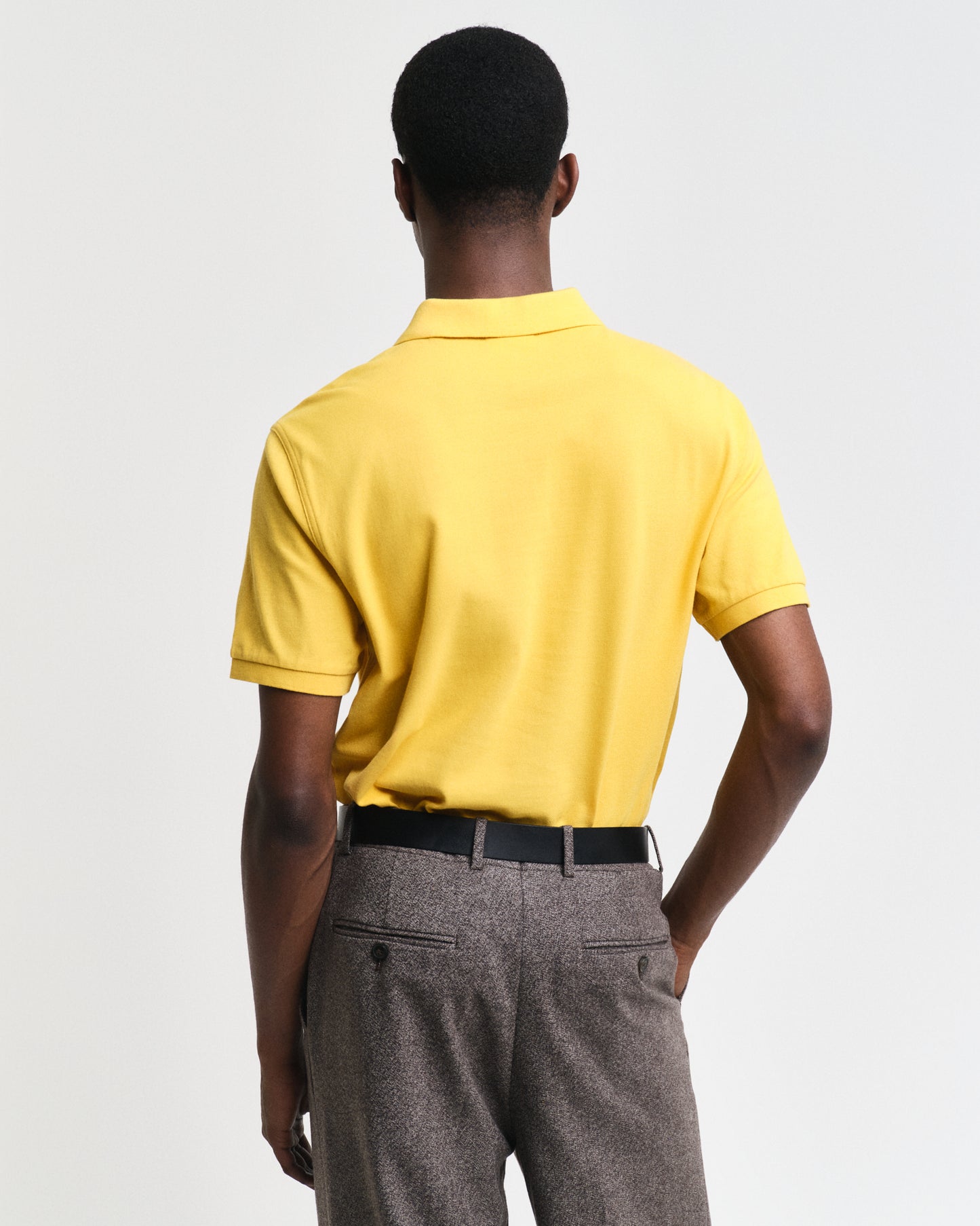 FADED SUNSET, REG SHIELD SS PIQUE POLO, BACK-VIEW BY GANT AU.