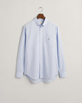 LIGHT BLUE, REG CLASSIC POPLIN SHIRT, FLAT-LAY BY GANT AU.