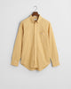 MAPLE YELLOW, REG CLASSIC POPLIN GINGHAM SHIRT, FLAT-LAY BY GANT AU.