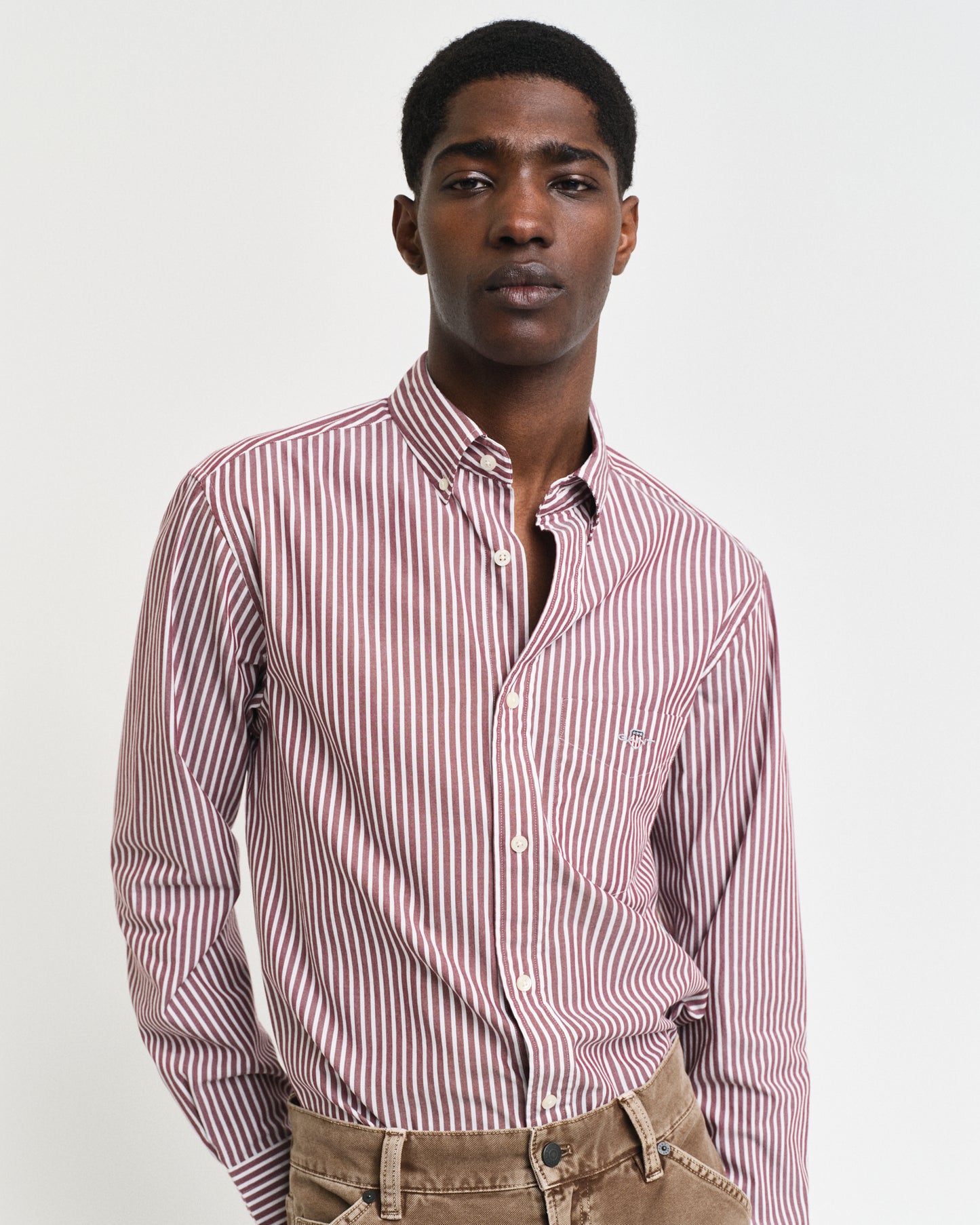 Regular Fit Striped Poplin Shirt
